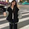 Spring Autumn Women Baseball Jackets Harajuku Casual Loose Pockets Korean Bomber Sweatshirt Uniform Streetwear Tops Coats