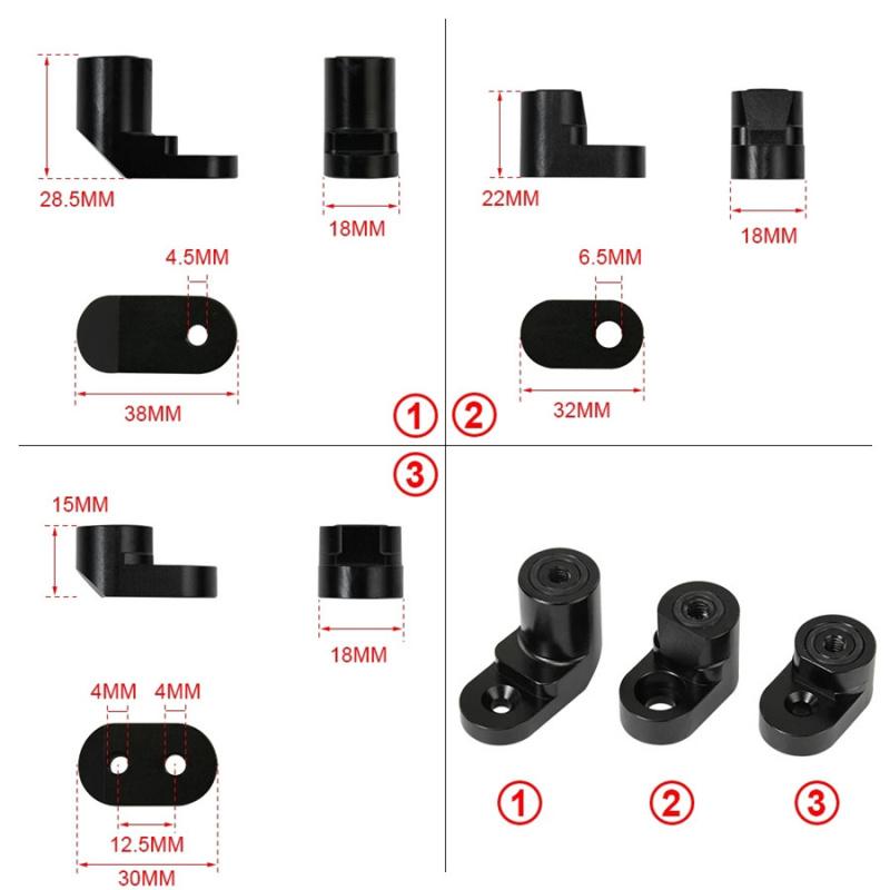 For Ford Fiesta ST Models 2014-Up Rear Wing Spoiler Riser Lift Extension Black