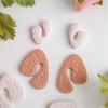 Acrylics Clay Texture Roller for Earrings Making Clay Modeling Pattern Roller Clay Rolling Pin for Clay Earrings