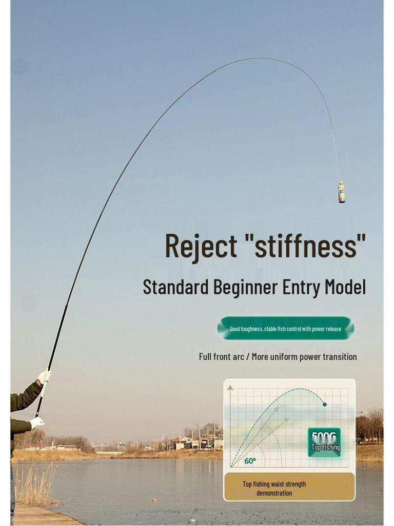 28 Tone Super Hard 4.5m Carbon Fiber Fishing Rod for Carp and Crucian Carp