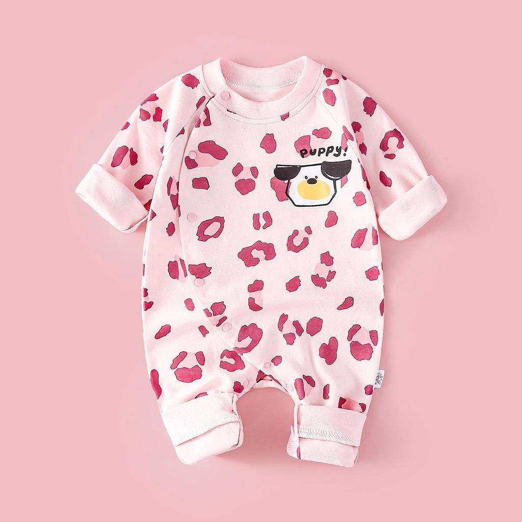 Newborn Unisex Cotton Rompers: Long Sleeve Onesies for Spring & Autumn