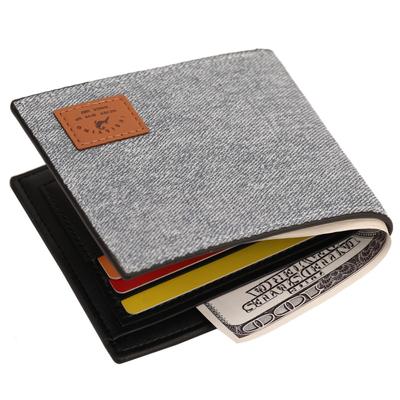 Männer Brieftaschen Dünne Brieftasche Männlichen Geld Geldbörsen Leinwand