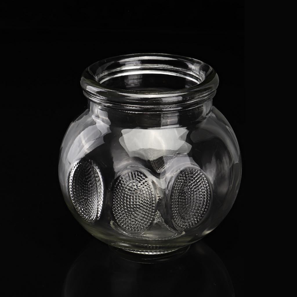 Conjunto de potes de ventosas de vidro com 16 peças, terapia de massagem a vácuo de acupuntura chinesa