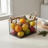 WireGrid Basket Rope Handles Rectangular Storage Design Organizer Bin L