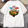 Hippie Magic Mushroom Tshirt Funny Graphic T Shirts Streetwear 90s Men's T-shirts Man Hippie Cotton Tee Shirt T-shirt Male
