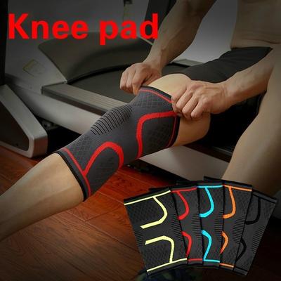 1pc Fitness Corrida Ciclismo Joelheiras Suporte Elástico Nylon Esporte Compressão Joelheira Manga para
