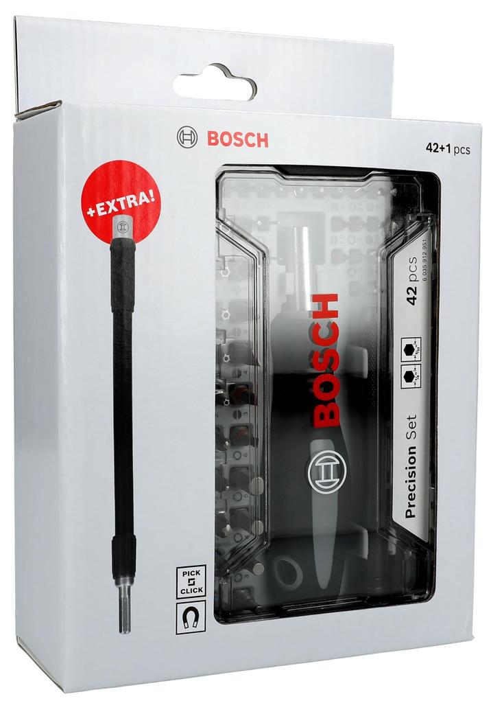 BOSCH Precision Screwdriver Bit Set with Flex Extension Holder 43-Piece