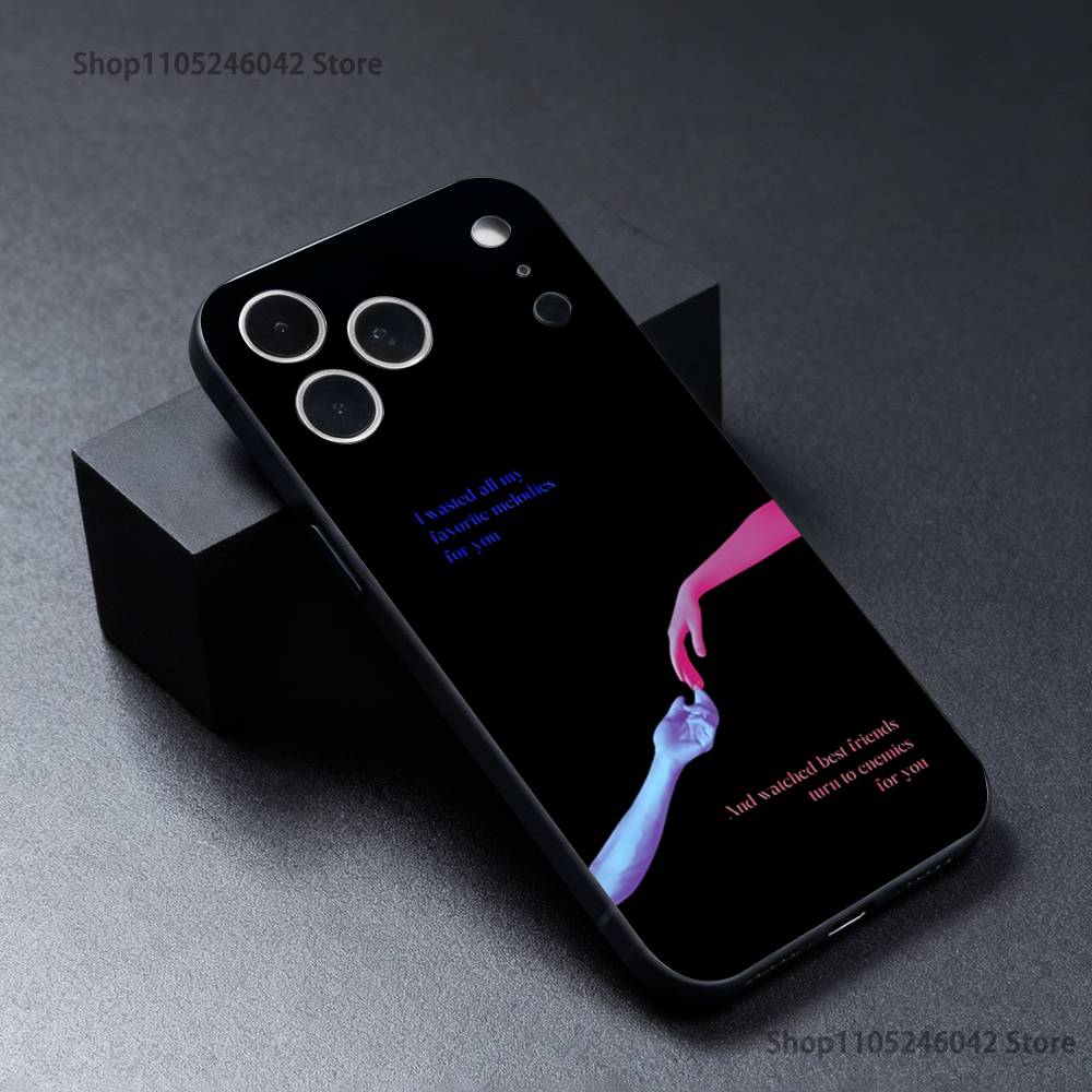 T-Tv Girls Who Really Cares Wear-resistant Phone Case For iPhone 17,16,15,14,13,12,11,Pro,XS,Max,XR,Plus,E,Mini Black Soft Cover