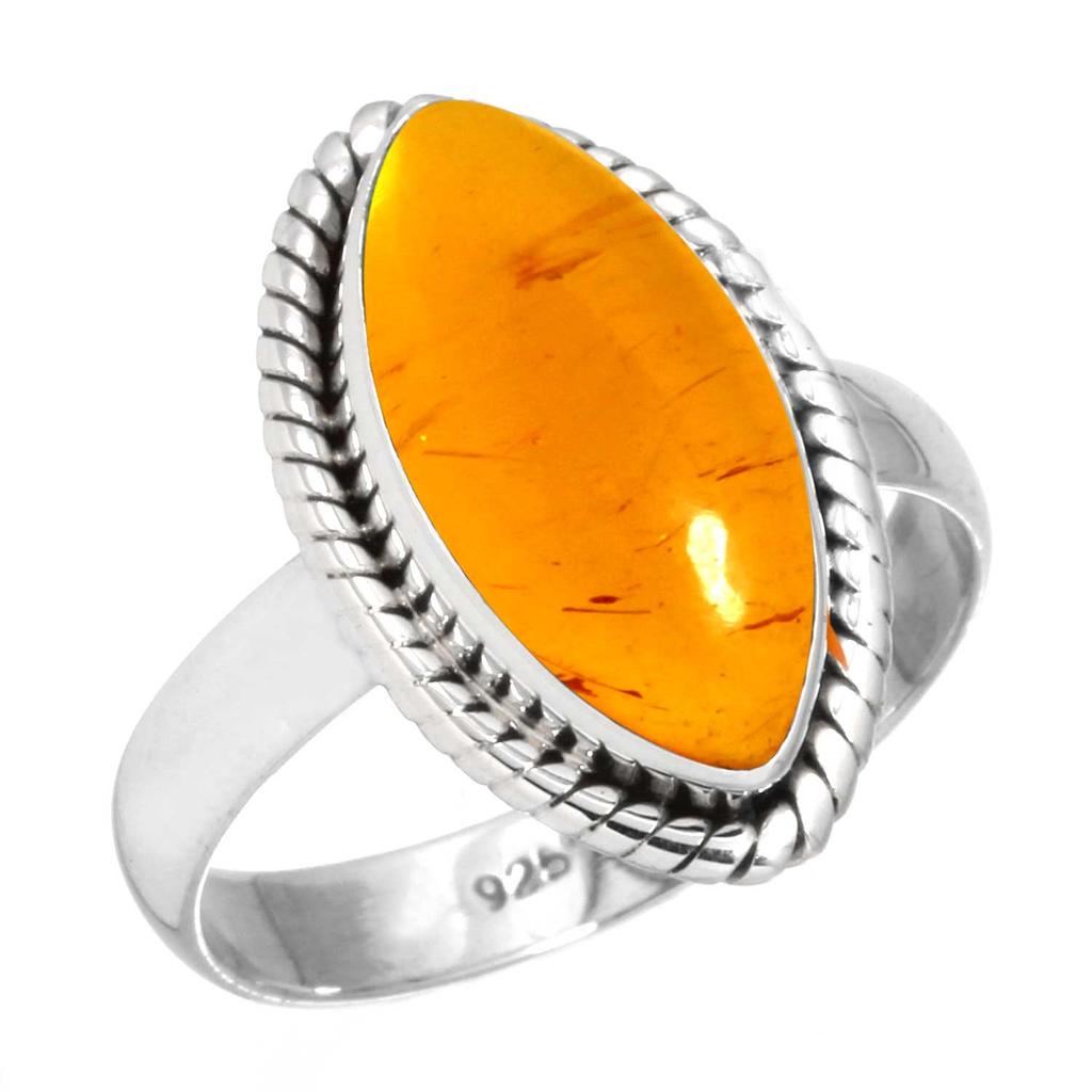 Inel Argint Sterling 925 Femei Piatră Prețioasă Bijuterii Handmade Cadou Logodnă Chihlimbar Ametist Onix Negru Carneol Granat Cuarț Onix Verde Piatră Aurie Boho