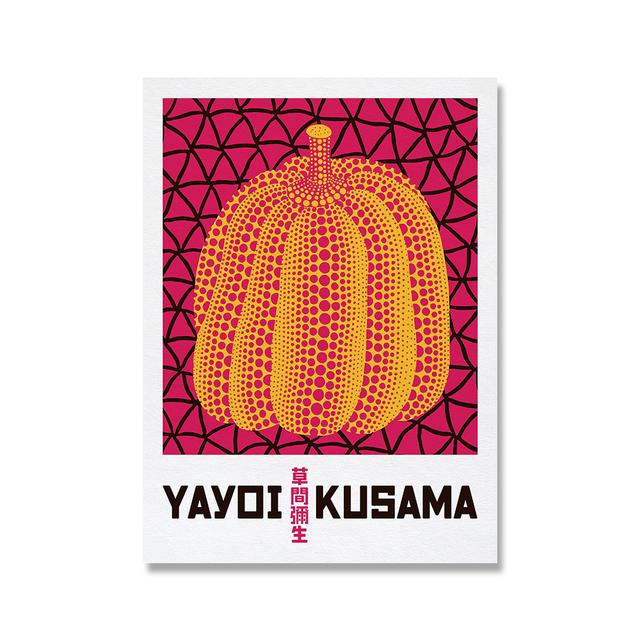 

Кусама Яёи выставка холст живопись плакаты печать абстрактные современные японские настенные художественные картины для гостиной украшения дома 21*30cm