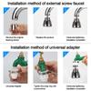 360° Rotatable Faucet Nozzle Water Saving Anti-splash Water Tap Bubbler 3 Mode Adjustable Water Outlet Taps