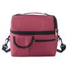 Water Repellent Picnic Bag Insulated Double Layer Lunch with Shoulder Strap, Durable Oxford Cloth Large Portable Thermal Meal Tote Capacity Container,