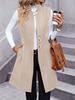 2025 Autumn/Winter Elegant Wool Sleeveless Vest Coat