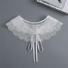 Lace Small Shawl for Women's Summer Detachable Shoulder Wraps White Multifunctional Sun Protection for Skirt Bow Tie Fake Collar