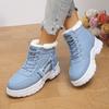 Stivali Donna Taglie Forti Autunno Inverno Scarpe in Cotone Stivaletti Sportivi Casual Scarpe Alte Foderate in Pile