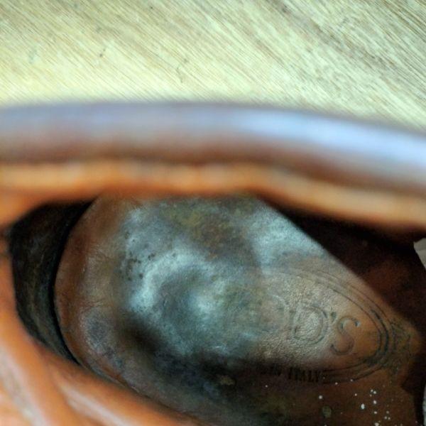 TODS Leather Chukka Short Boots Italy Vintage Size 8.5 26.0-27.0 Brown Dress Shoes(USED)