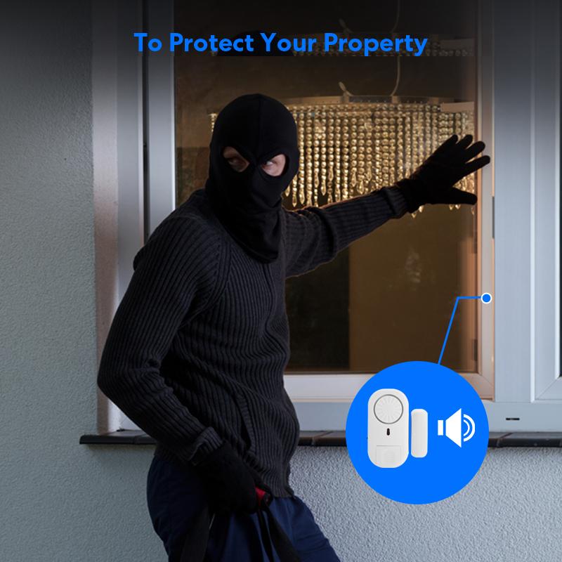 1Pcs/2Pcs/4Pcs Security Home Window and Door Burglar Alarm System Magnetic Sensors for Home Security Systems, Door and Window a