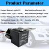 5er-Pack 5-Pin 12V Relais mit Kabelbaum, 40A 12-Volt-Relais Kfz-Relais mit Sockel und Kabelbaum, SPDT-Relaisschalter für Auto LKW