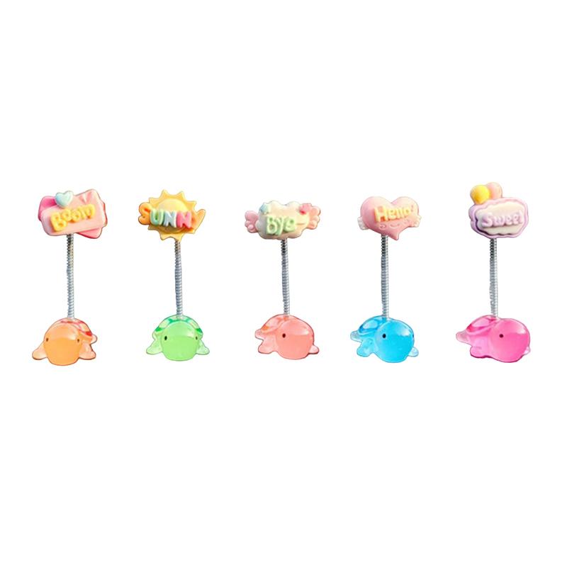 Kreatywne Ozdoby Samochodowe Potrząsająca Głową Mały Żółw Śliczne Ozdoby na Konsolę Środkową i Lusterko Wsteczne Akcesoria Samochodowe Prezenty