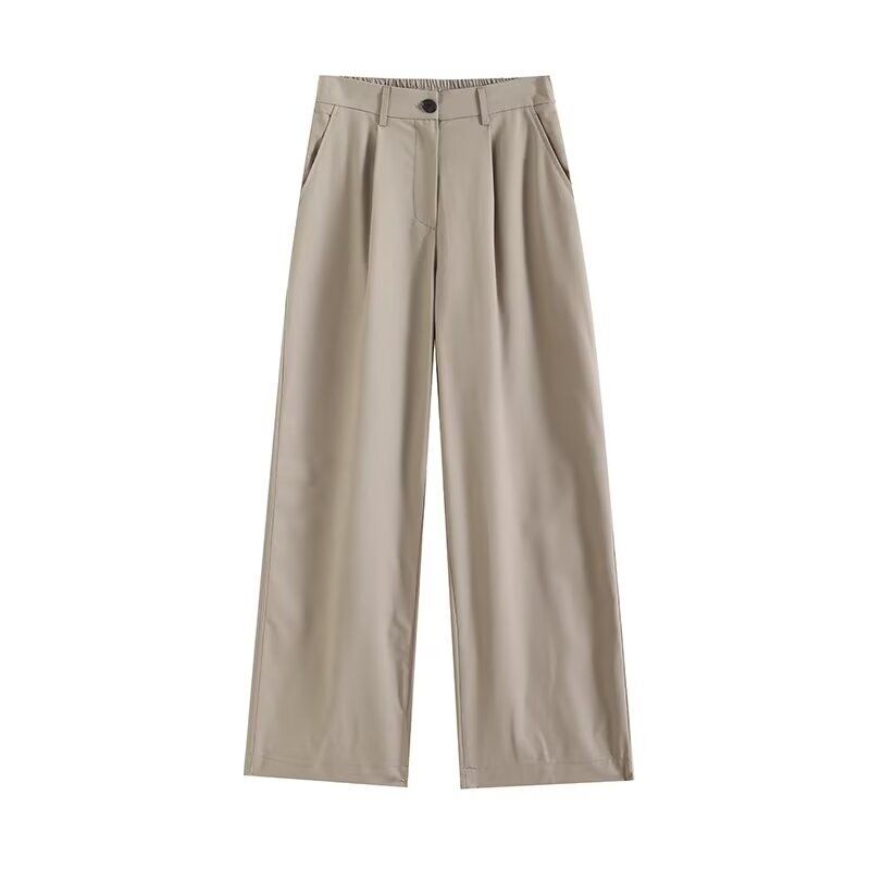 Fashion Wind 2024 Autumn Women Clothing Casual Loose Pure Linen Pleated Loose Pants Pants 05071970806
