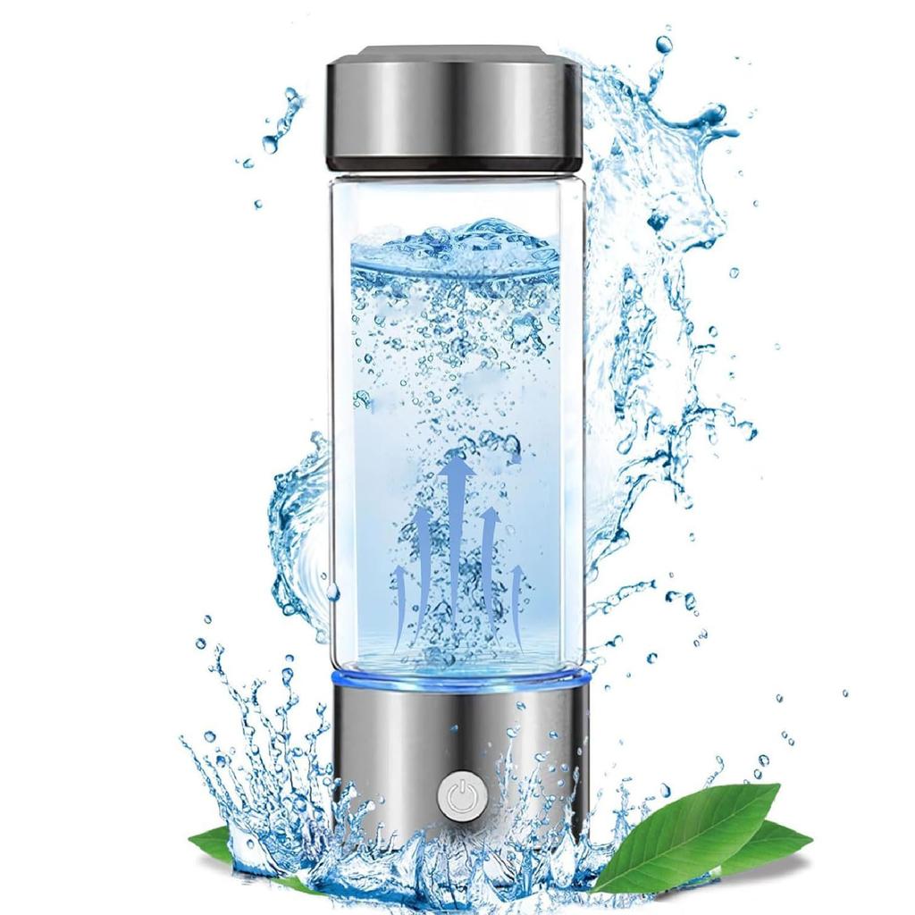 420ml Hydrogen Water Bottle Rechargeable Quick Electrolysis 1000PPB Hydrogen Rich Water Bottle Gener