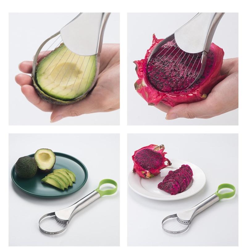 Avocado Gadget Stainless Steel Cutter Kitchen Gadgets Fruit Cutting Artifact All for Kitchen and Home Dragon Fruit Slices