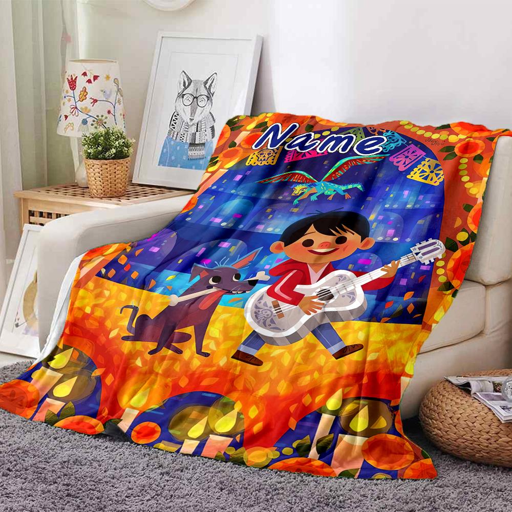 Custom Name "Captain America: Thunderous Hero" blanket for Couch & Bed, Plush Cozy Fuzzy Blanket Super Soft & Warm Blankets for Fall and Winter. 09082