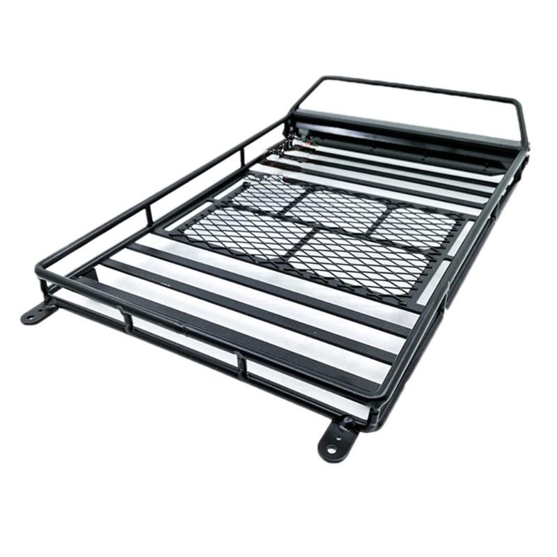 

Багажник на крышу для радиоуправляемой машины, металлический багажник для перевозки груза, поддон для 1/10 RC гусеничной машины TRX4 Axial Scx10 90046 CC01