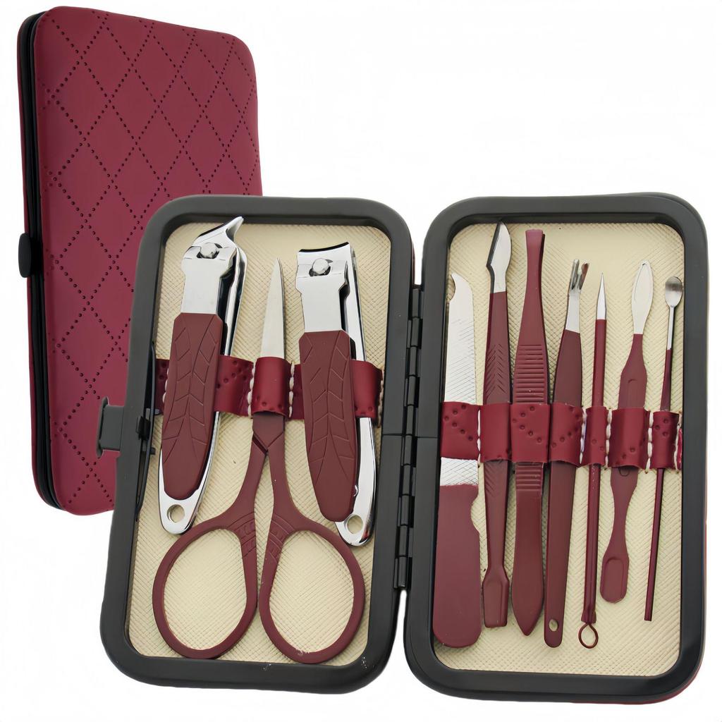 20-Piece Stainless Steel Nail Art Set: Clippers, Cuticle Trimmer, Pliers, Pedicure Knife, Scissors