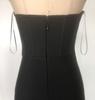 Strapless Rhinestone Mesh Bandage Evening Dress