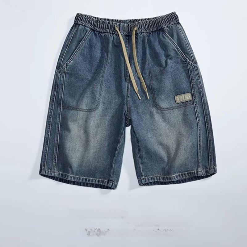 Men's Thin Denim Summer Shorts - Loose, Casual American Style