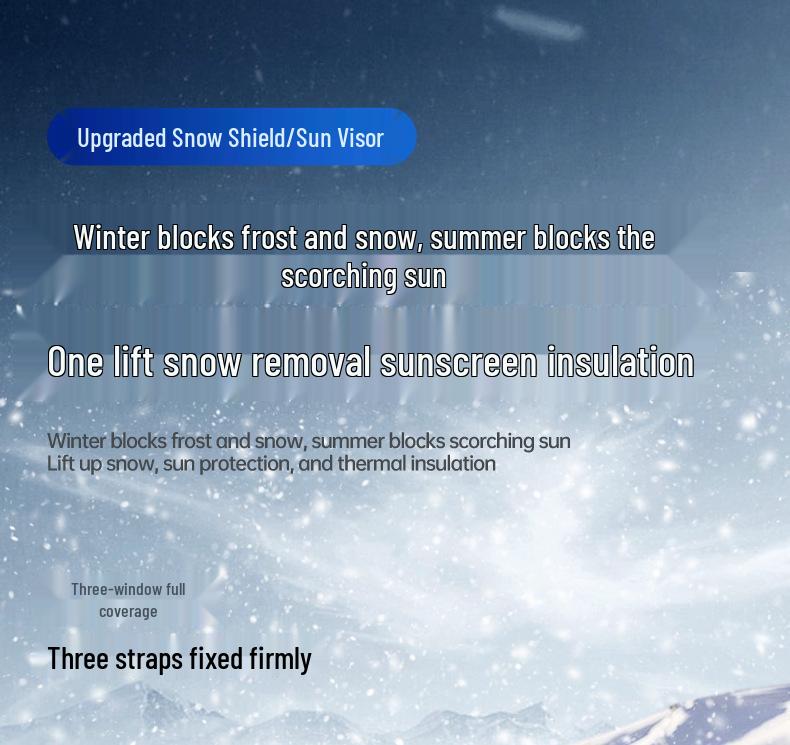 Enlarged Windshield Snow & Sun Shield: Anti-Freeze, Thickened Winter Cover