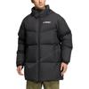 Adidas Zip-Up Down Jacket With Brand Logo Print Unisex Outerwear Black HM9706