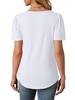 Women's Casual Pleated Loose T-shirt, Round Neck, Short Sleeve, Summer 2026 Collection