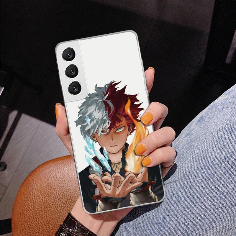 

My Hero Todoroki Shoto Phone Case For Samsung Galaxy S24 S25 Edge S26 Ultra S23 S22 S21 Plus S20 FE + Personalized Print Cover G Samsung S21