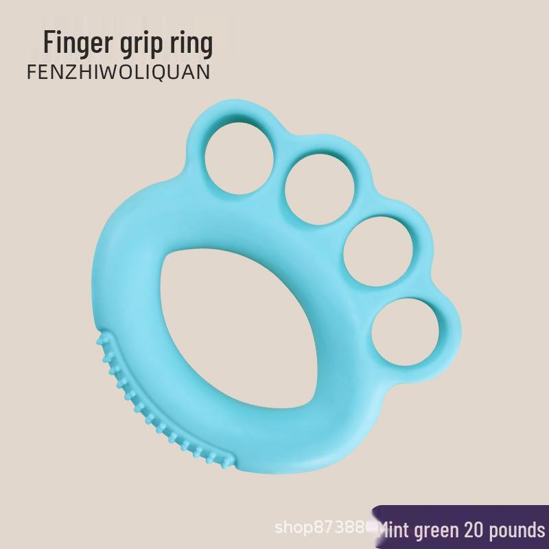 Elderly Hand & Finger Recovery Grip Ring - Silicone Flexibility & Strength Trainer for Home Use