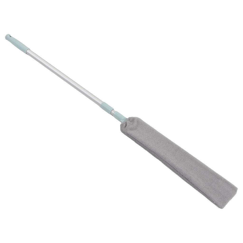 Dust Brush Aluminum Rod Long Handle 55in Extendable Elastic Opening Washable Long Flat Outline Microfiber Hand Duster