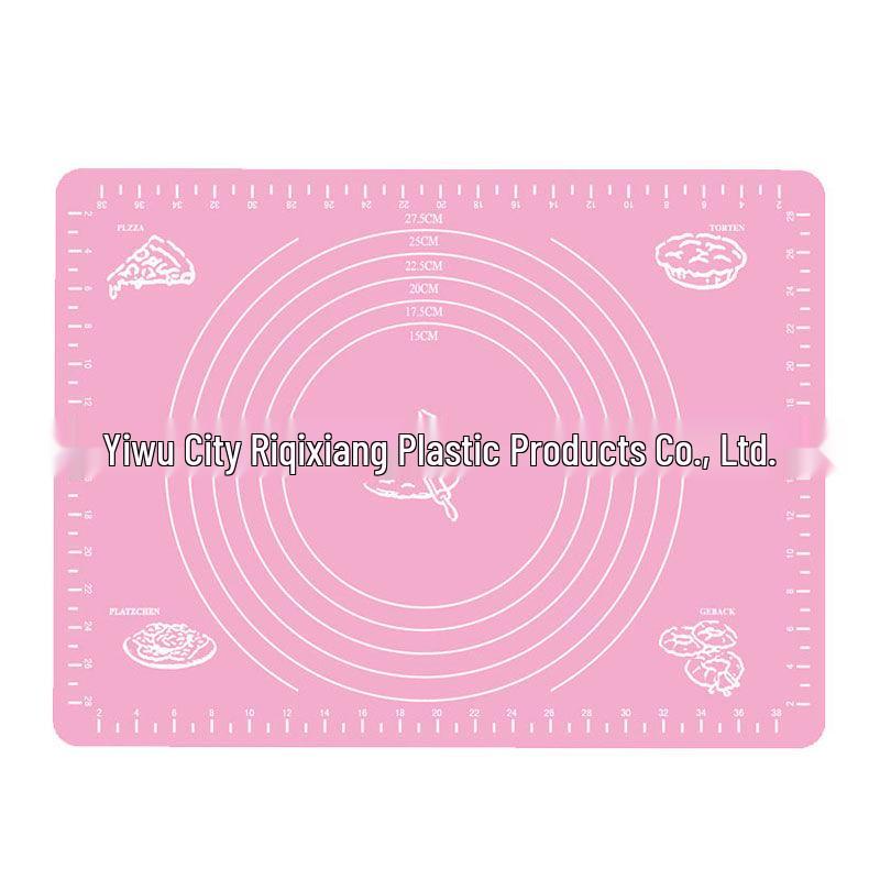 Verdickte Lebensmittelqualität Silikon Knet- und Backmatte - Multifunktionale Küchen-Schneide- und Rollmatte