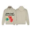 Unisex Broken Planet Print Velvet Hoodie - Trendy & Casual