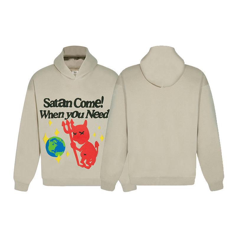 Unisex Broken Planet Print Velvet Hoodie - Trendy & Casual