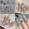 3D Hibiscus Flower Silicone Nail Art  Mold DIY Nail Decor Transparent Manicure Template