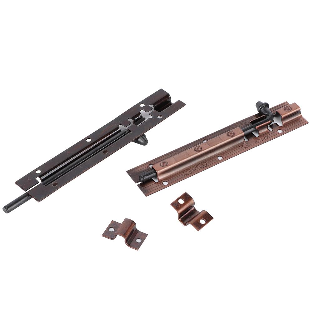 2Pcs AntiThief Security Door Bolt Sliding Latch Lock Gate Window Hardware Fittings