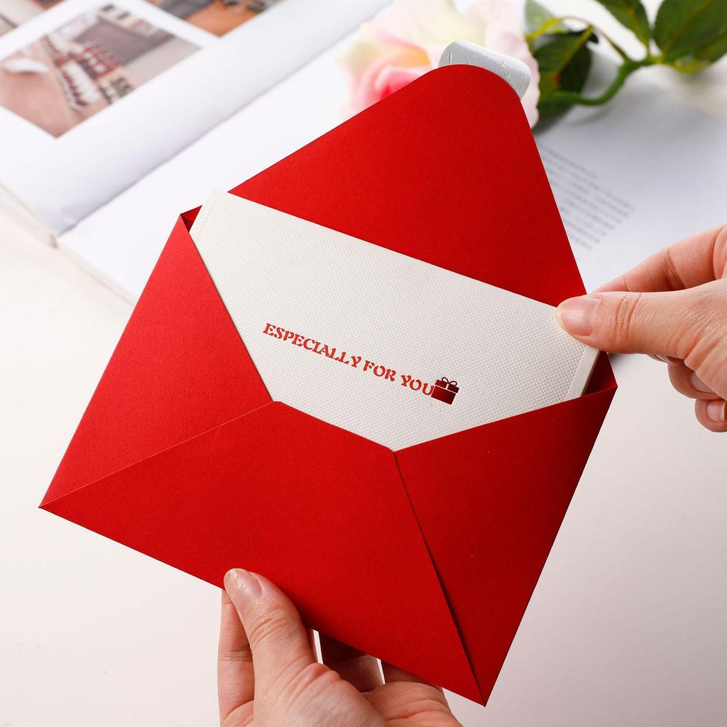 Handmade Hidden Pattern Greeting Card with Envelope for Holidays, Birthdays, Thank You Occasions, and Business Events.