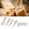 4PCS/Set Stainless Steel Cheese Knives Wood Handle Cheese Cutting Knife Cutter Set Kitchen Tools