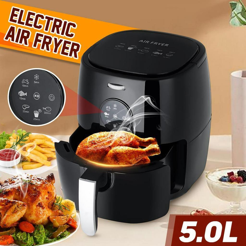 1350W  5L Multifunction Air Fryer Touch Control Chicken Oil Free Air Fryer Health Fryer Cooker Electric Deep Airfryer