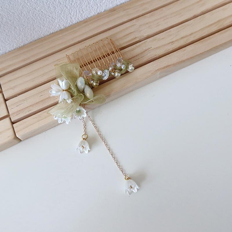 U Shape Peony Hairpin For Women Vintage Chinese Style Flower Hair Stick Handmade Metal Jewelry Hair Accessory Hanfu Hair Comb