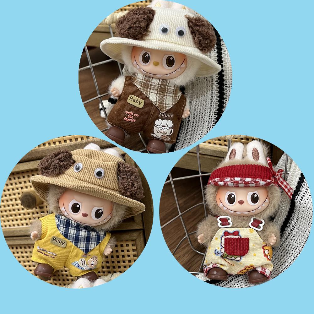 For Labubu 4.0 Mini Baby Clothes New Model for 10cm Doll For The Monsters Pin for Love Doll Outfit Accessories Labubu V4