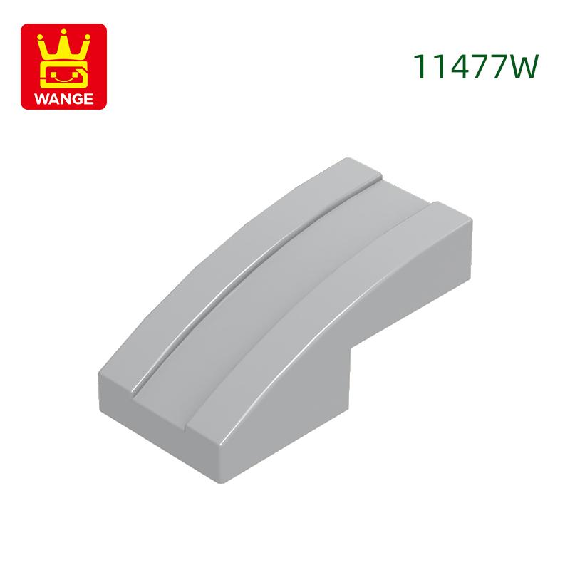 333Pcs/lot 11477W Slope Curved 2 x1 Block Moc Colour Accessories Compatible with with Brick DIY Children's Toy Building Assembly Parts