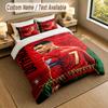 Bettwäsche-Set 1 Bettbezug 2 Kissenbezüge Cristiano Ronaldo Aufdruck Weiche Bettwäsche Schlafzimmerdekoration