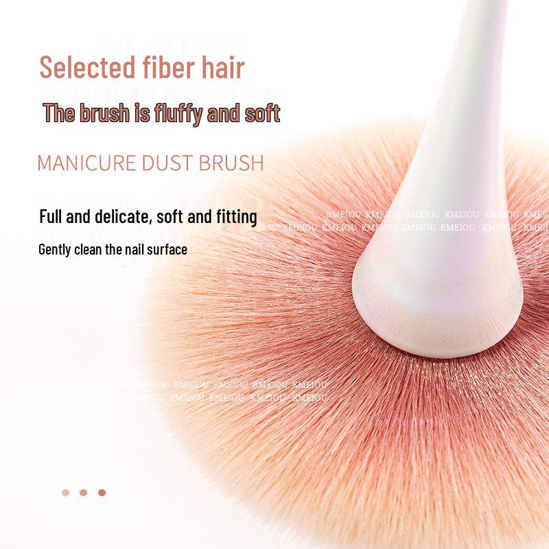 Mushroom Shape Nail Dust and Blush Brush with Soft Bristles